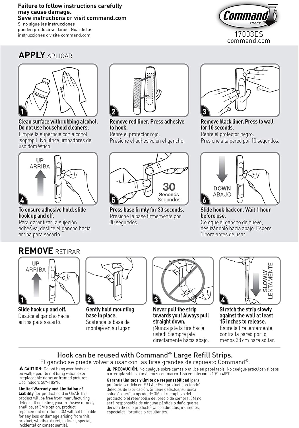 Command Large Utility Hooks. 7-Hooks. 12-Strips. Organize Damage-Free - Image 11