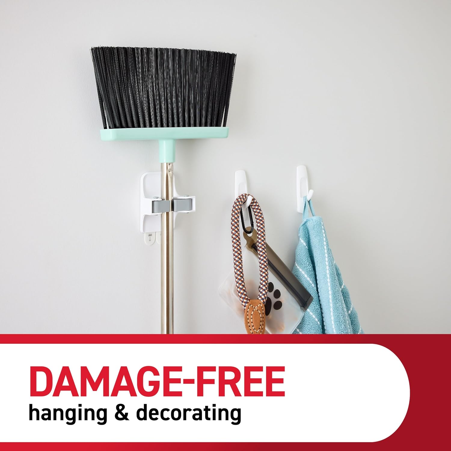 Command Medium Utility Hooks. 20 Hooks and 24 Strips. Damage-Free Hanging Wall Hook with Adhesive Strips. No Tools Great for Hanging Back to School Dorm Organizers. Holds up to 3 lb - Image 5